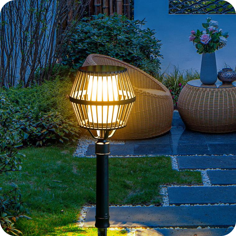 Waterproof Aluminum LED Matte Black Modern Solar Outdoor Lights Lanterns