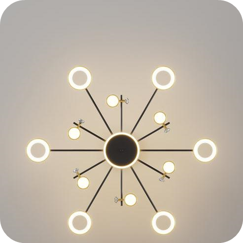 Dimmable Projector Chandelier