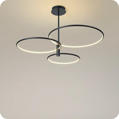 3-Rings Circular Chandelier