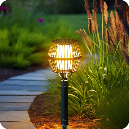 Waterproof Aluminum LED Matte Black Modern Solar Outdoor Lights Lanterns