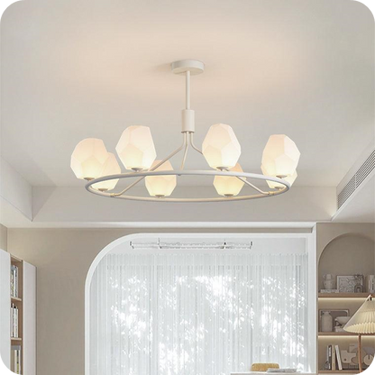 White Rock Shaded Chandelier