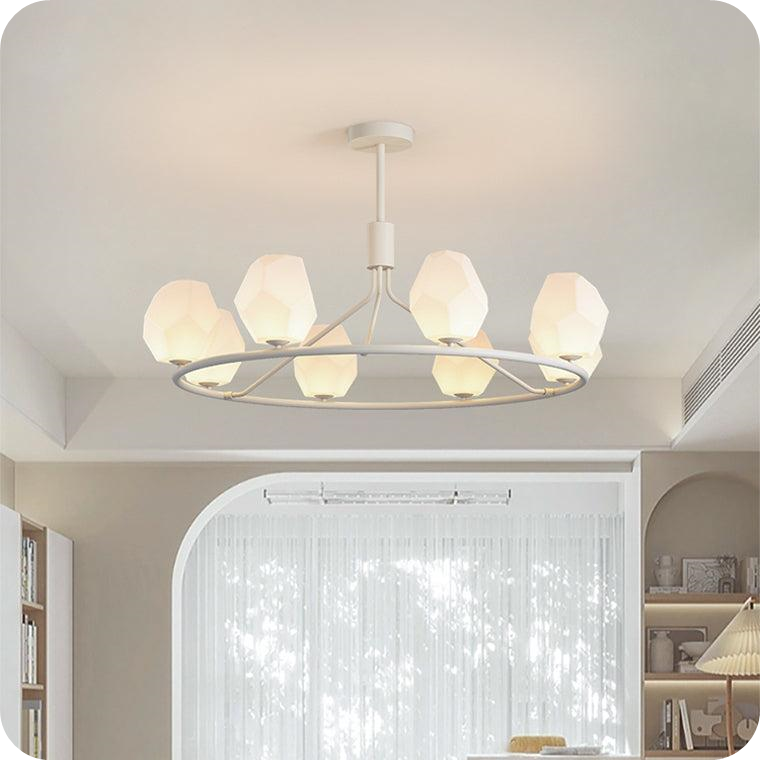 White Rock Shaded Chandelier