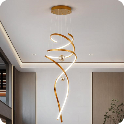 Spiral Foyer Chandelier