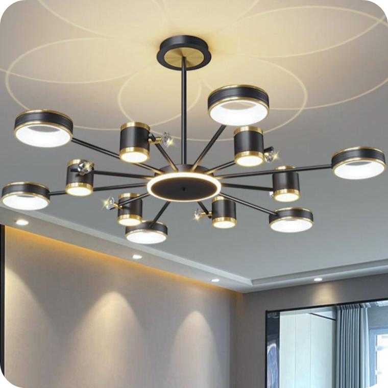 Dimmable Projector Chandelier