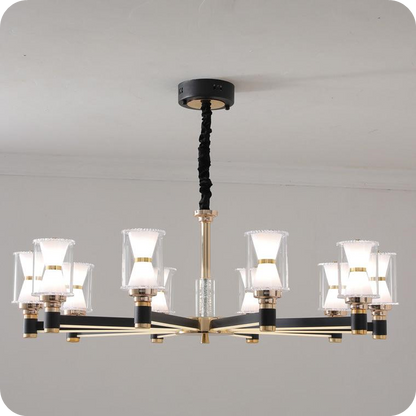 Modern Pillar Candle Chandelier