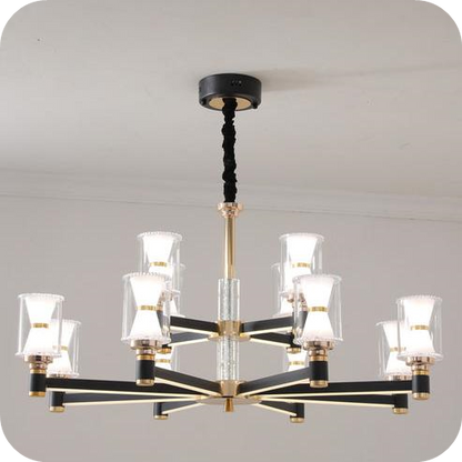 Modern Pillar Candle Chandelier