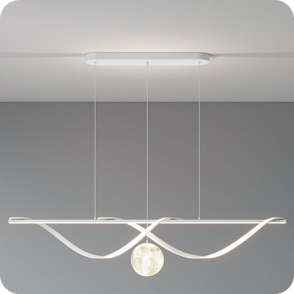 Moon Sculptural Linear Chandelier