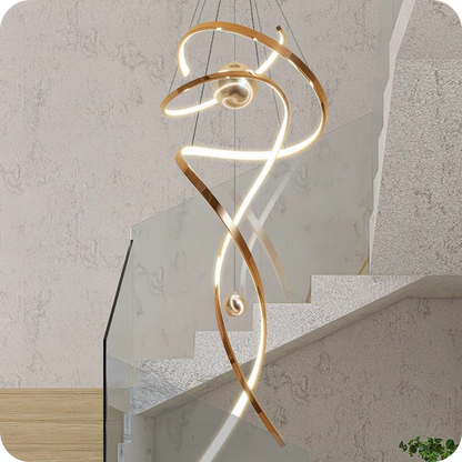 Spiral Foyer Chandelier