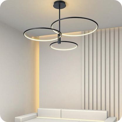 3-Rings Circular Chandelier