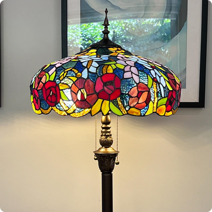 Lily Cascade Tiffany Floor Lamp