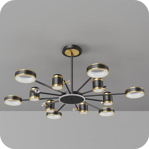 Dimmable Projector Chandelier