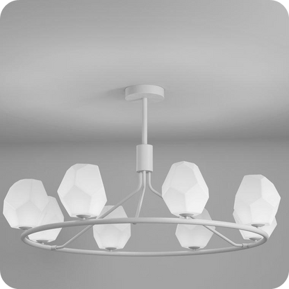 White Rock Shaded Chandelier