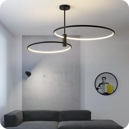 3-Rings Circular Chandelier