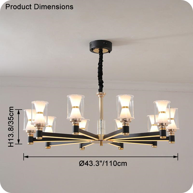 Modern Pillar Candle Chandelier