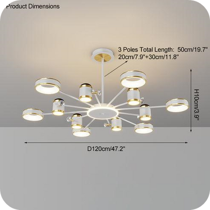 Dimmable Projector Chandelier