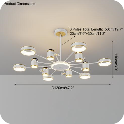 Dimmable Projector Chandelier