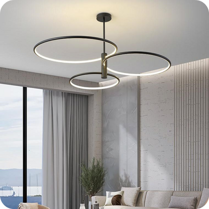 3-Rings Circular Chandelier