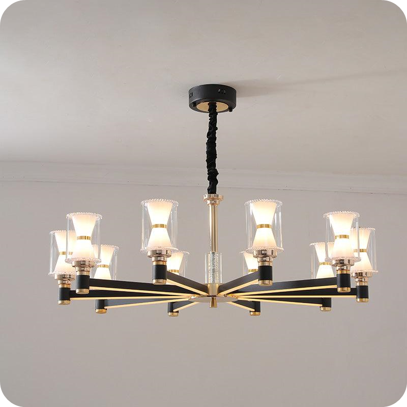 Modern Pillar Candle Chandelier