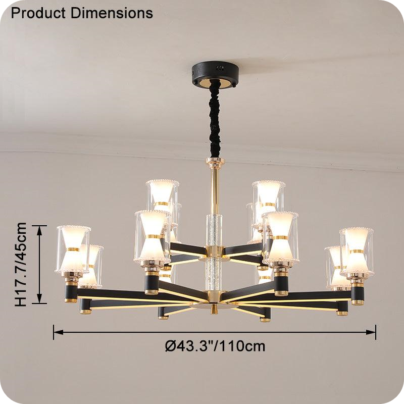 Modern Pillar Candle Chandelier