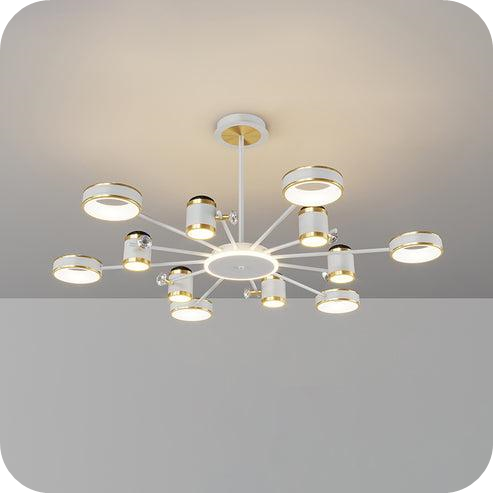 Dimmable Projector Chandelier