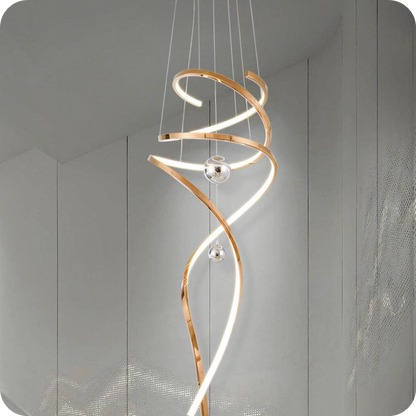 Spiral Foyer Chandelier