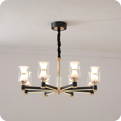 Modern Pillar Candle Chandelier