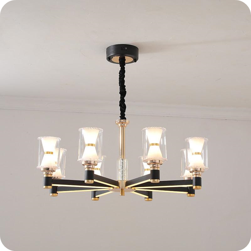 Modern Pillar Candle Chandelier