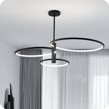 3-Rings Circular Chandelier