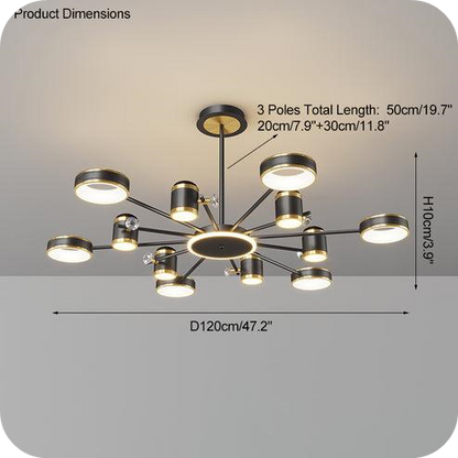 Dimmable Projector Chandelier