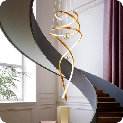 Spiral Foyer Chandelier