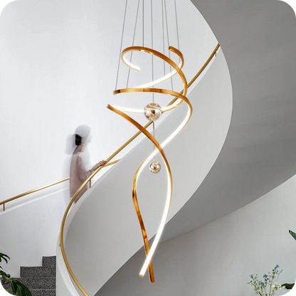 Spiral Foyer Chandelier