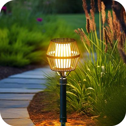 Waterproof Aluminum LED Matte Black Modern Solar Outdoor Lights Lanterns