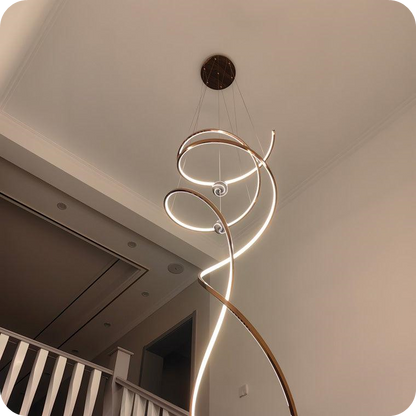 Spiral Foyer Chandelier