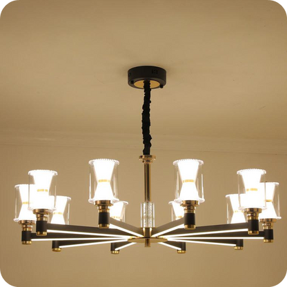 Modern Pillar Candle Chandelier