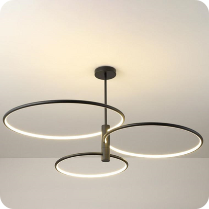 3-Rings Circular Chandelier