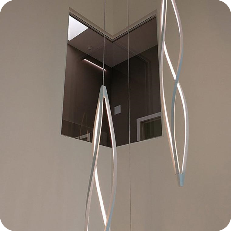 Helix Horizontal/Vertical Chandelier