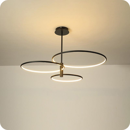 3-Rings Circular Chandelier