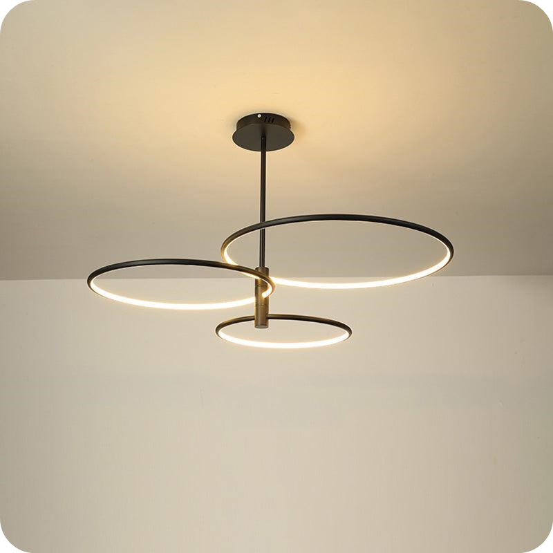 3-Rings Circular Chandelier