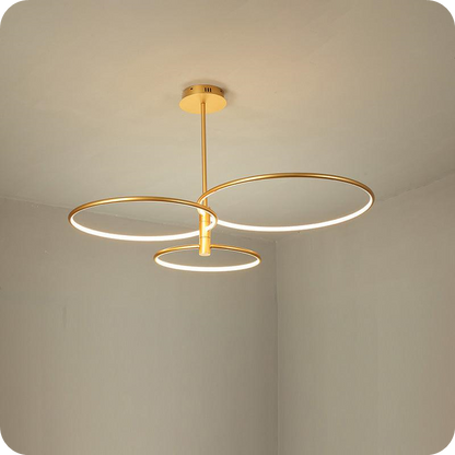 3-Rings Circular Chandelier