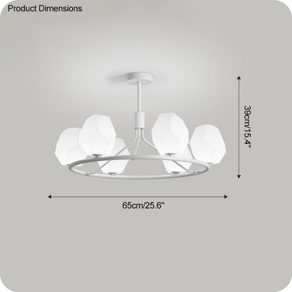 White Rock Shaded Chandelier