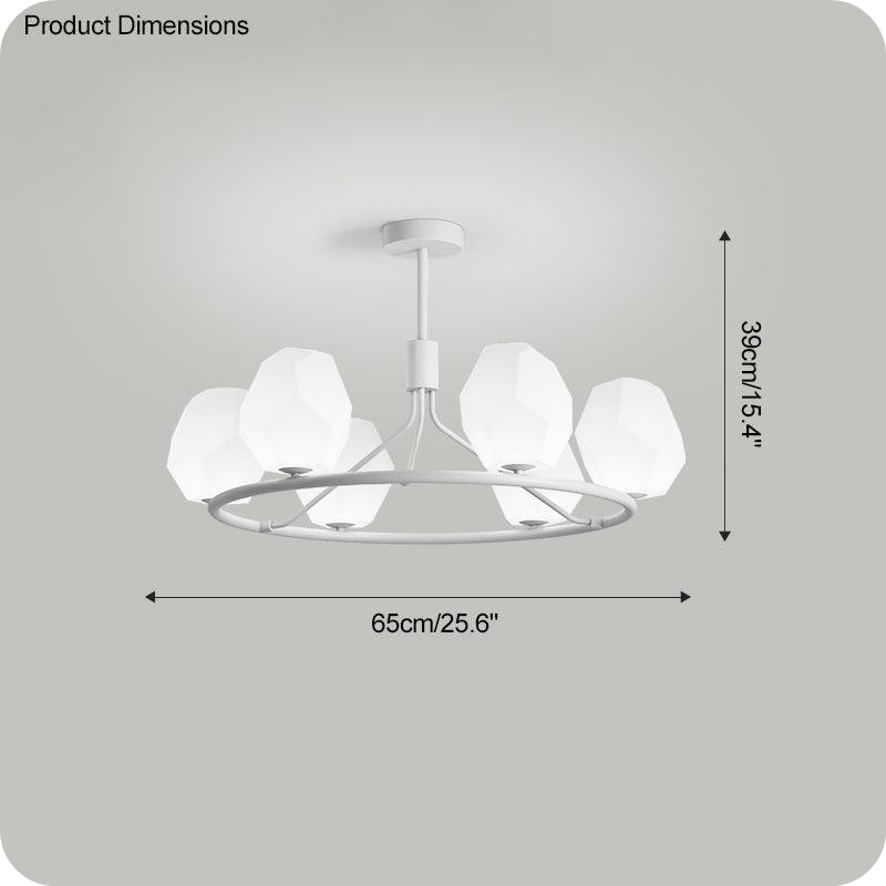 White Rock Shaded Chandelier