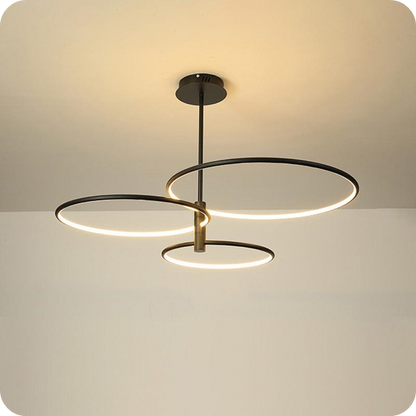 3-Rings Circular Chandelier