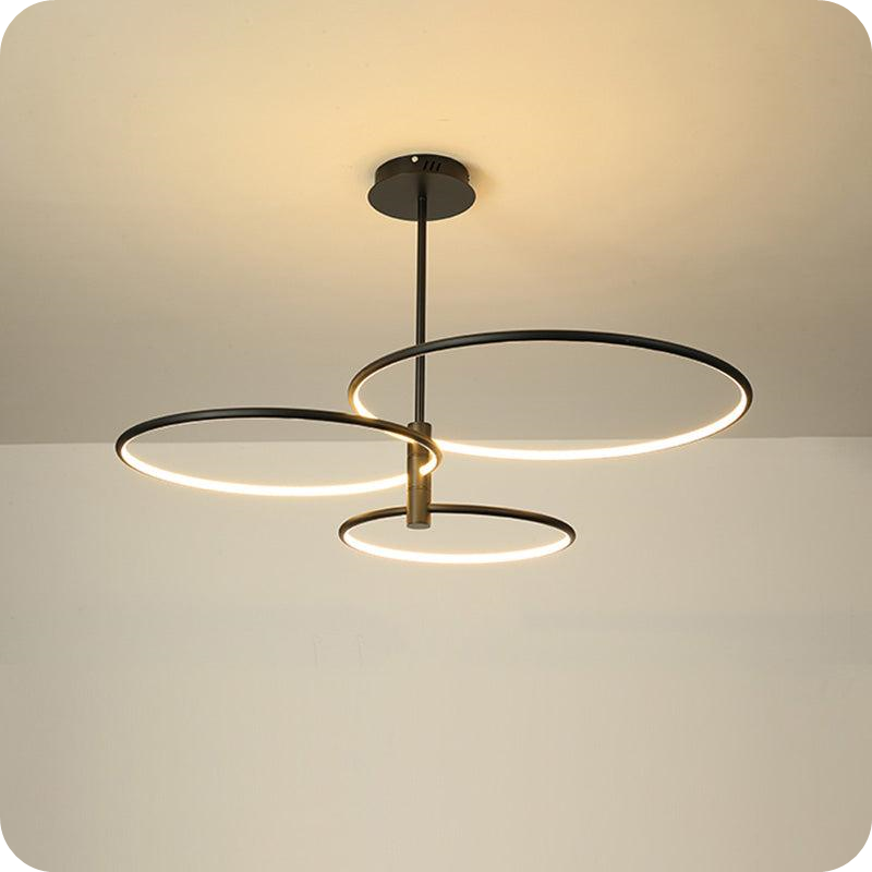 3-Rings Circular Chandelier