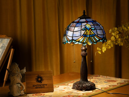 Royal Blue Elegance Tiffany Table Lamp