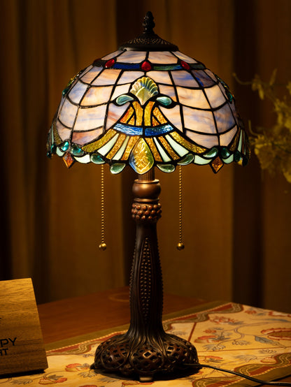 Royal Blue Elegance Tiffany Table Lamp