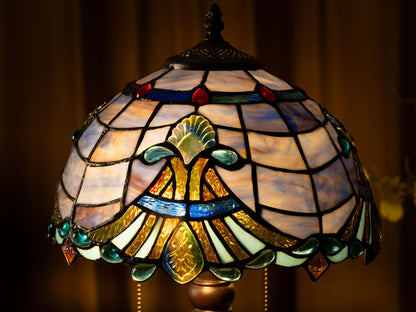 Royal Blue Elegance Tiffany Table Lamp