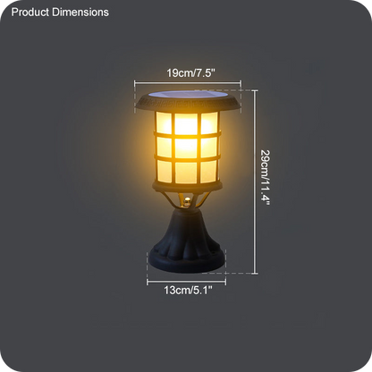 Garden Solar Column Headlight