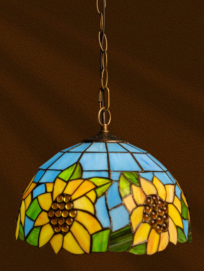 Sunflower Bliss Tiffany Pendant