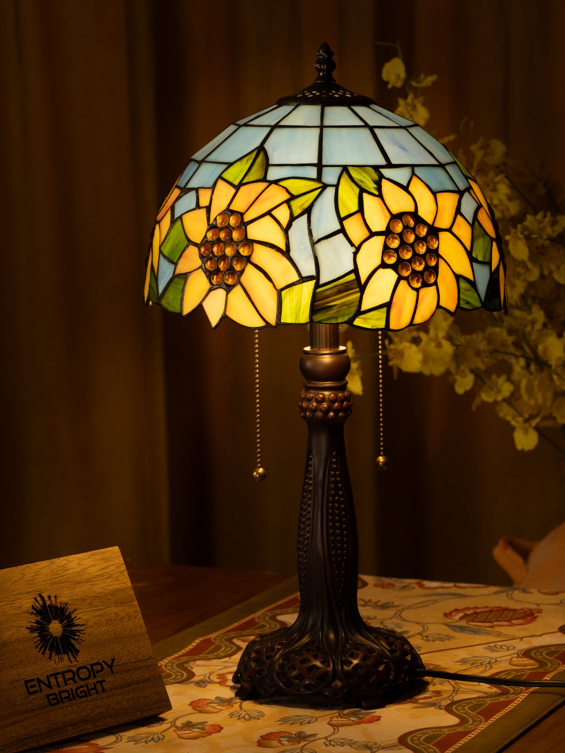 Sunflower Delight Tiffany Table Lamp