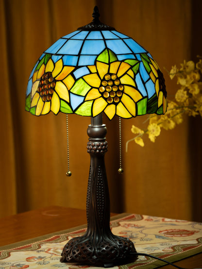 Sunflower Delight Tiffany Table Lamp